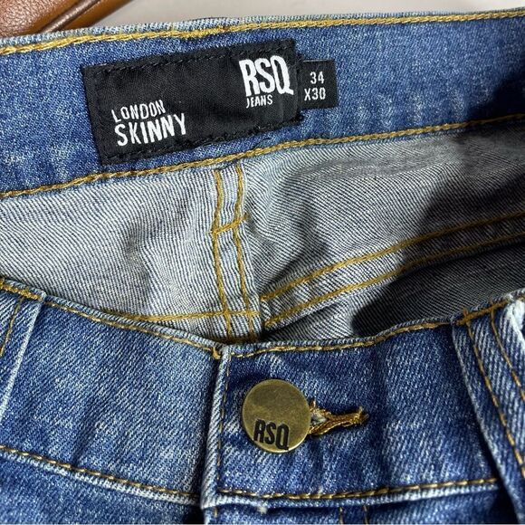 RSQ Men’s London Skinny Jeans - Picture 8 of 12